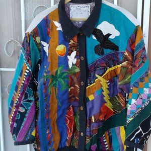 Custom Made Jacket Noah's Ark Size XL 1 ofa Kind